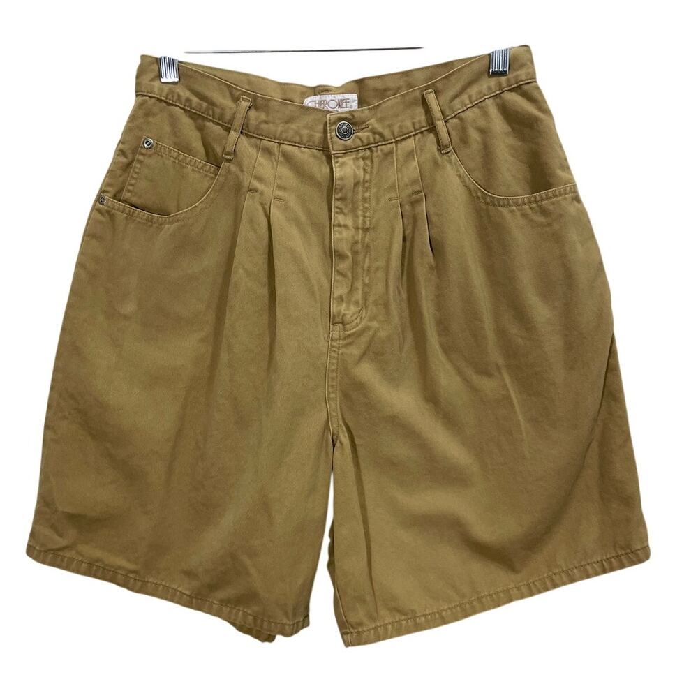 Vintage 90s Cherokee Khaki High-Rise Shorts Women's 29" Waist Granola Boho